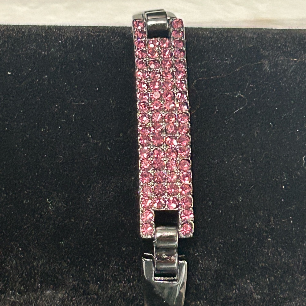 NWOT-Black Rhodium CZ Bar Bracelet – 7.5”